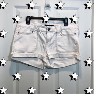 Torrid white denim shorts